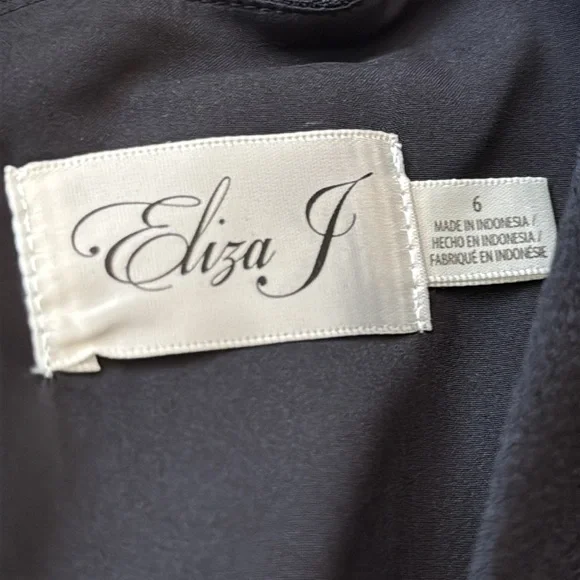 NWT ELIZA J Pleated Jumpsuit Pockets Tie Belt Black 6 - Picture 3 of 5